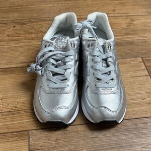 New Balance Silver Women's Sneakers